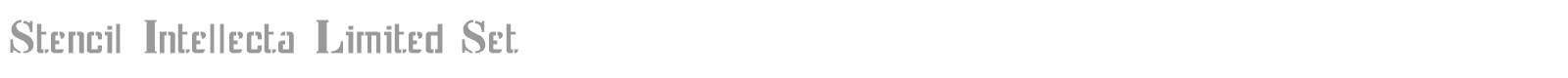 Stencil Intellecta Limited Set font preview
